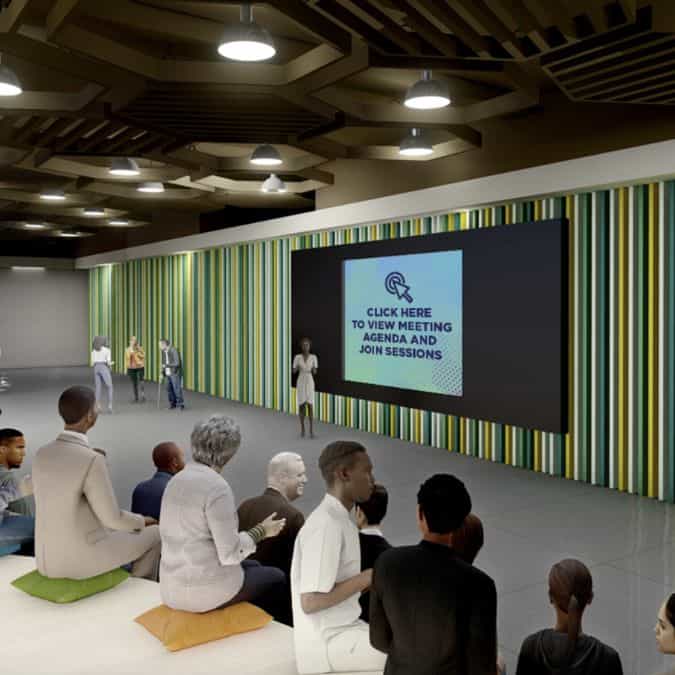Virtual events exhibit hall